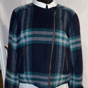 Gap XL wool plaid jacket